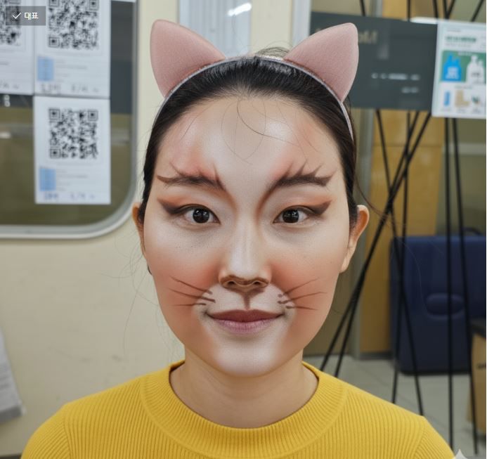 메이크업실무(데일리(남성/여성)방송메이크업)- 고양이분장